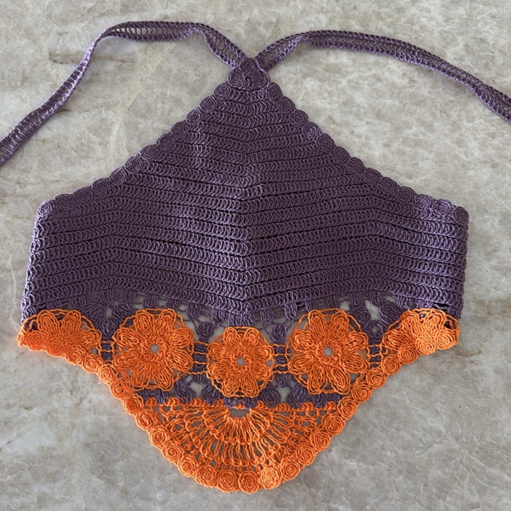 ZARA Crochet Halter Top